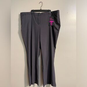 Lane Bryant Womens Plus Gray Tighter Tummy Technology Classic Trousers Sz 26 NWT
